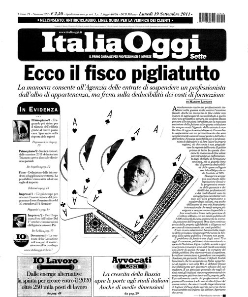 Italia oggi : quotidiano di economia finanza e politica